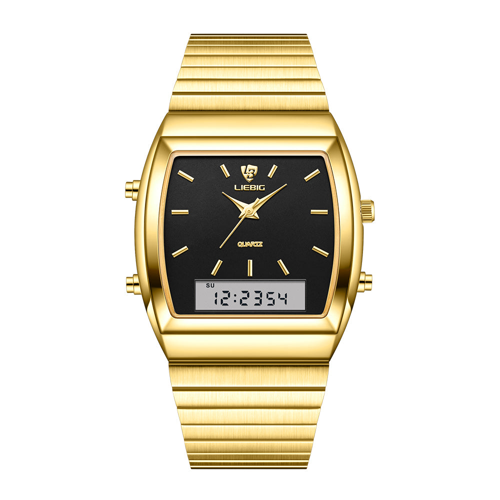 LIEBIG L1039 Watch for Men Business Men Luminous Dual Display Digital Watches Waterproof
