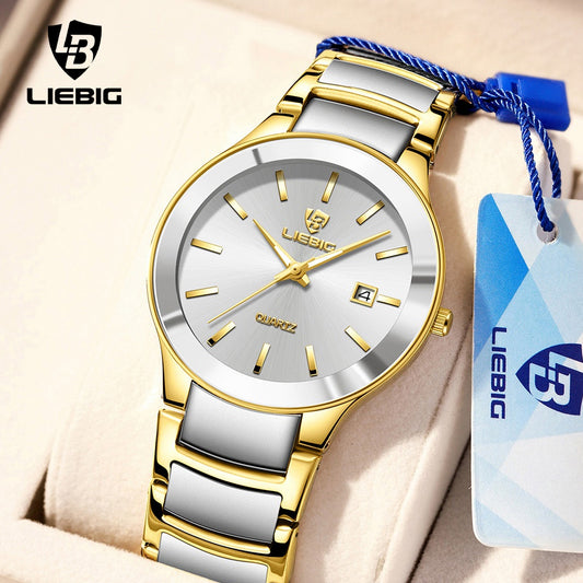 LIEBIG Men's Waterproof Original Stainless Steel Fashion Business Watch L1034