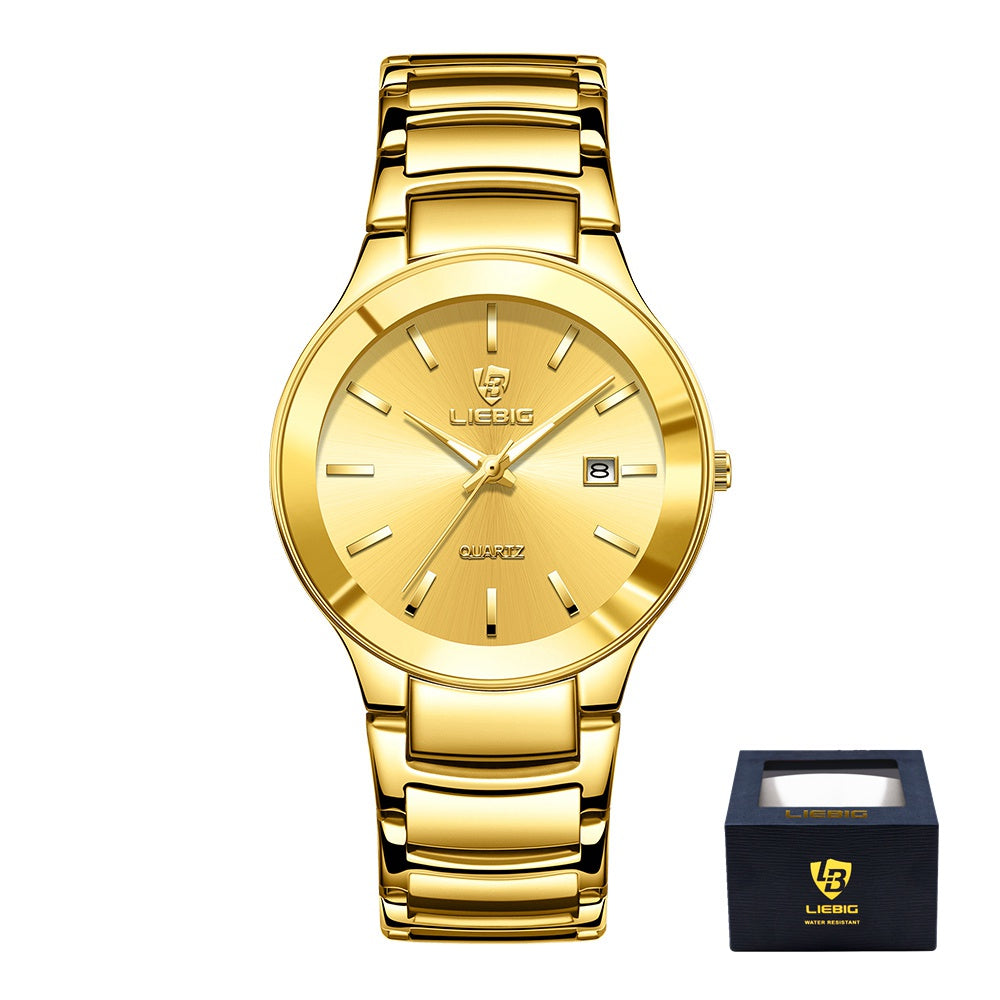 LIEBIG Men's Waterproof Original Stainless Steel Fashion Business Watch L1034