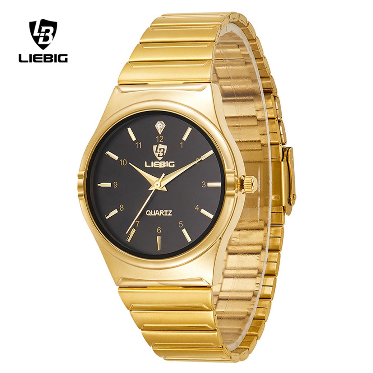 LIEBIG Men Women Watch Waterproof Stainless Steel Men Women Quartz Watch L1024