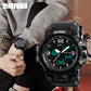 SKMEI 1155B Men Sports Watch Digital Chronograph Waterproof Dual Display Alarm Watch