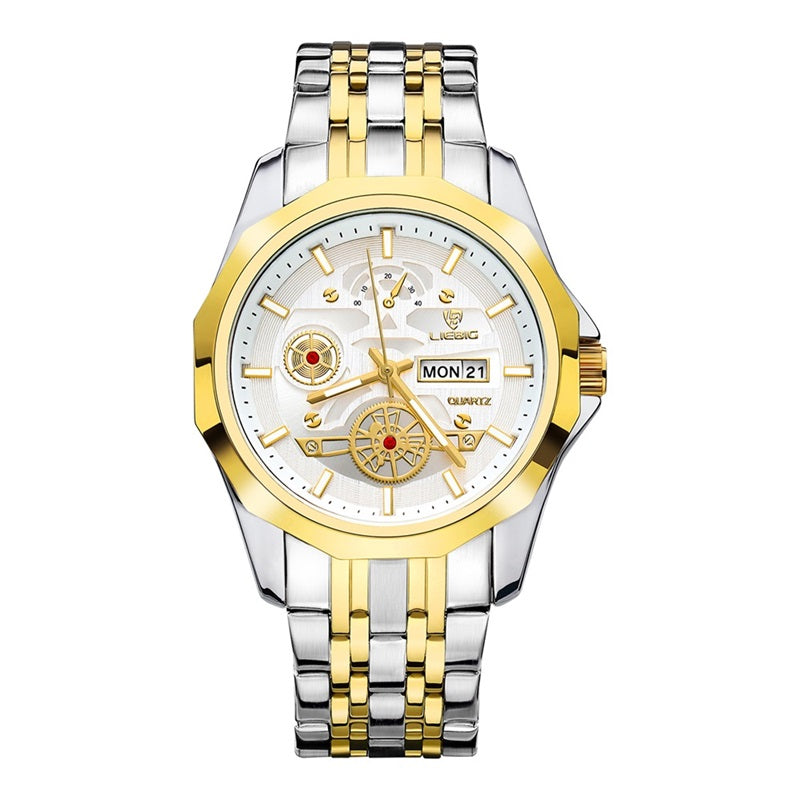 LIEBIG L1037 Watch for Men Business Gentleman Calendar Week Multifunction Quartz Waterproof