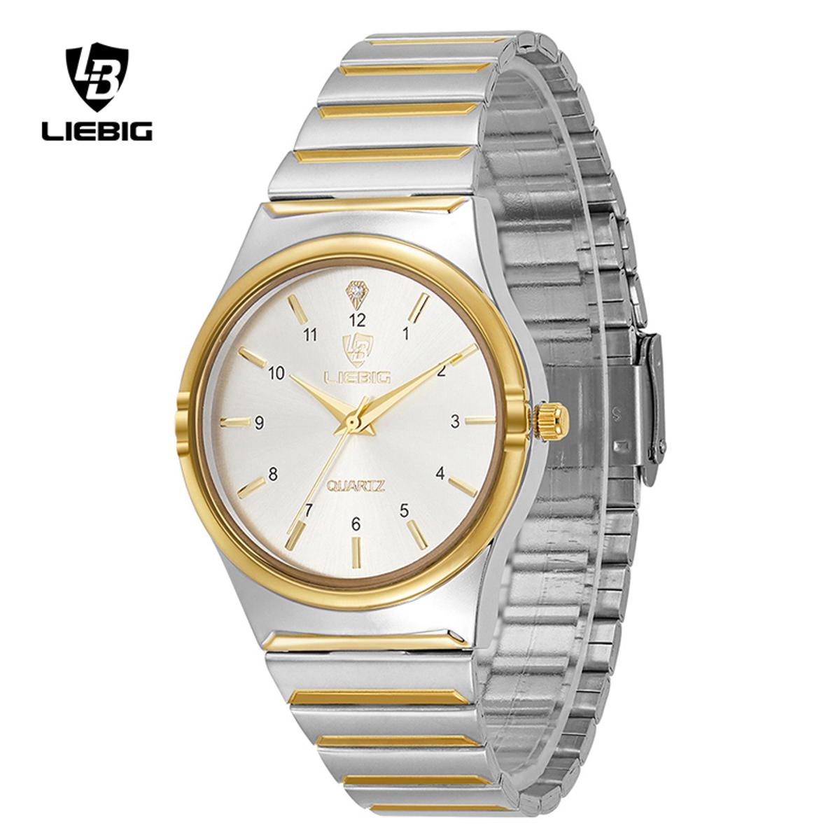 LIEBIG Men Women Watch Waterproof Stainless Steel Men Women Quartz Watch L1024