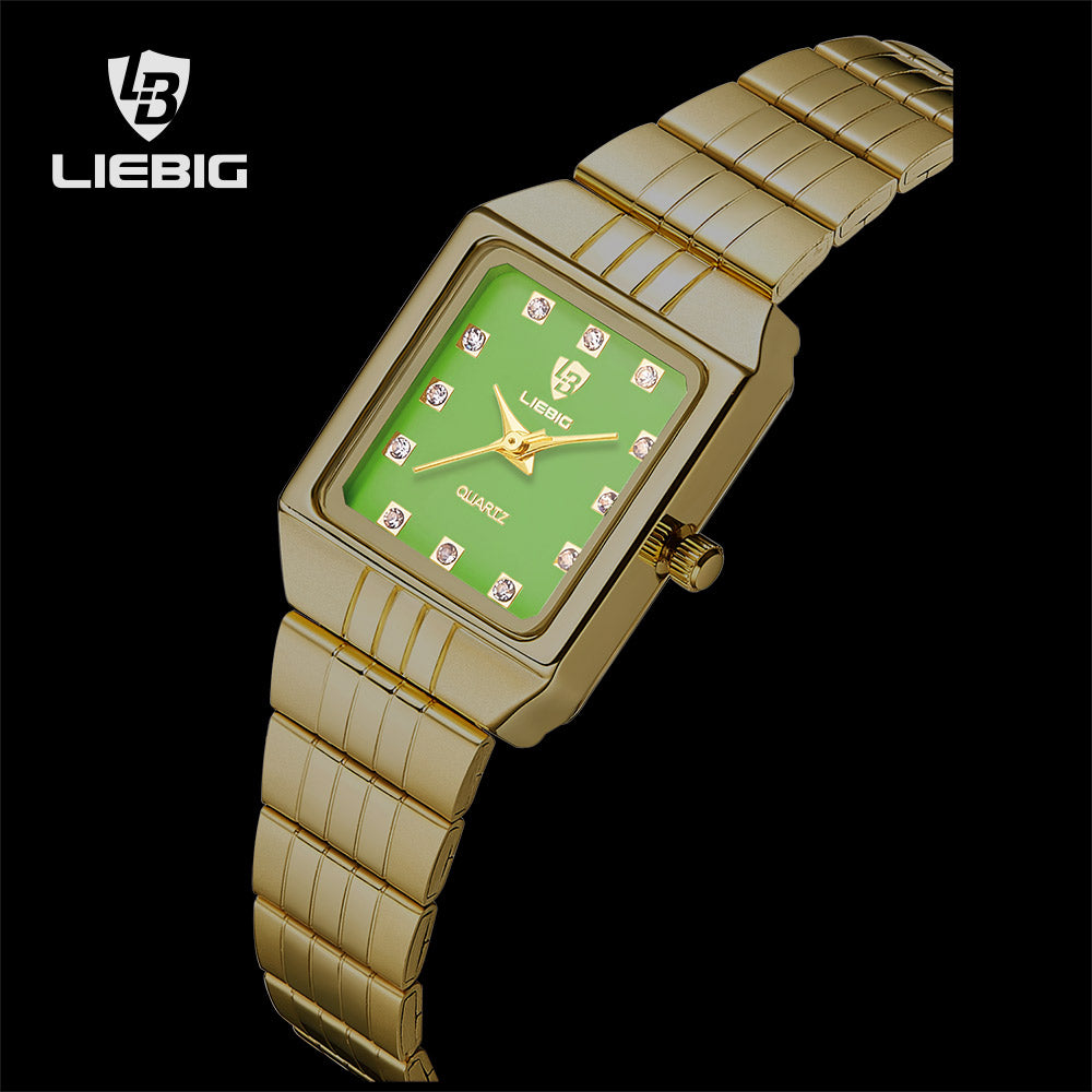 LIEBIG Men's Women's Fashion Watch Quartz Waterproof Stainless Steel Simple Elegant Men's Women's Watch 8808